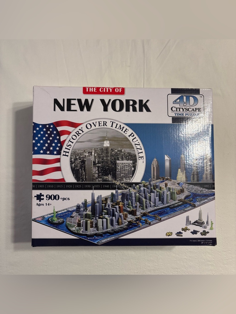 4D Cityscape New York 900+ Piece 4D Puzzle - New York City Skyline